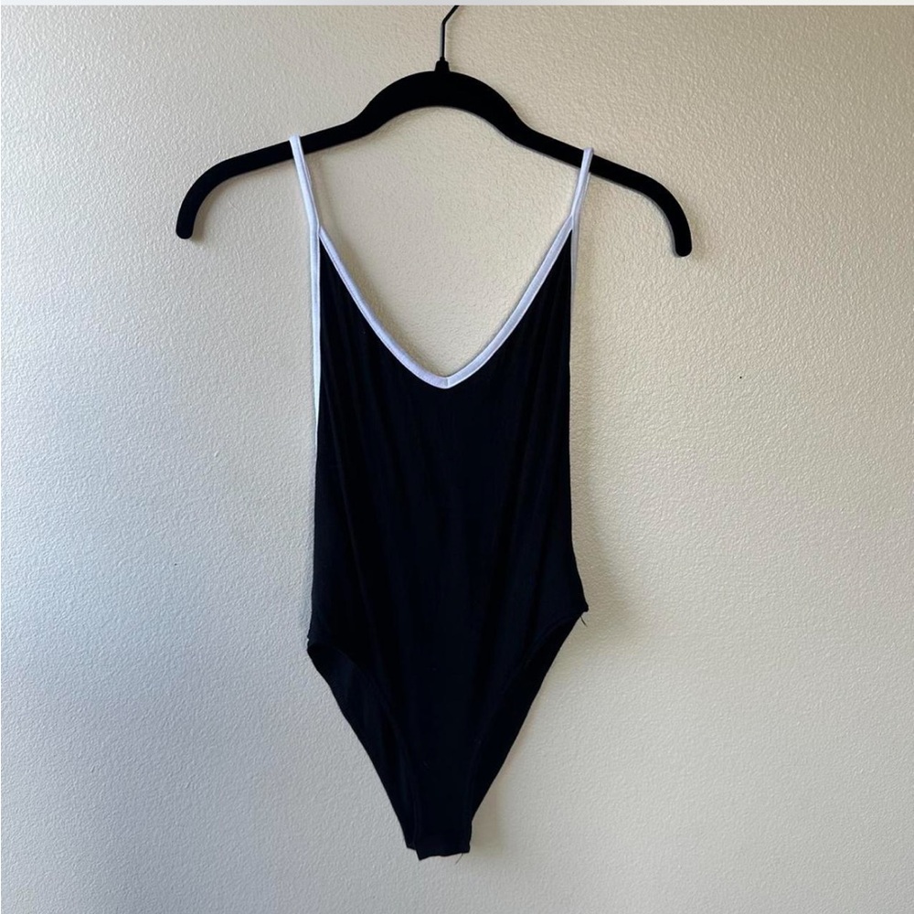 Boohoo Black and White Bodysuit
